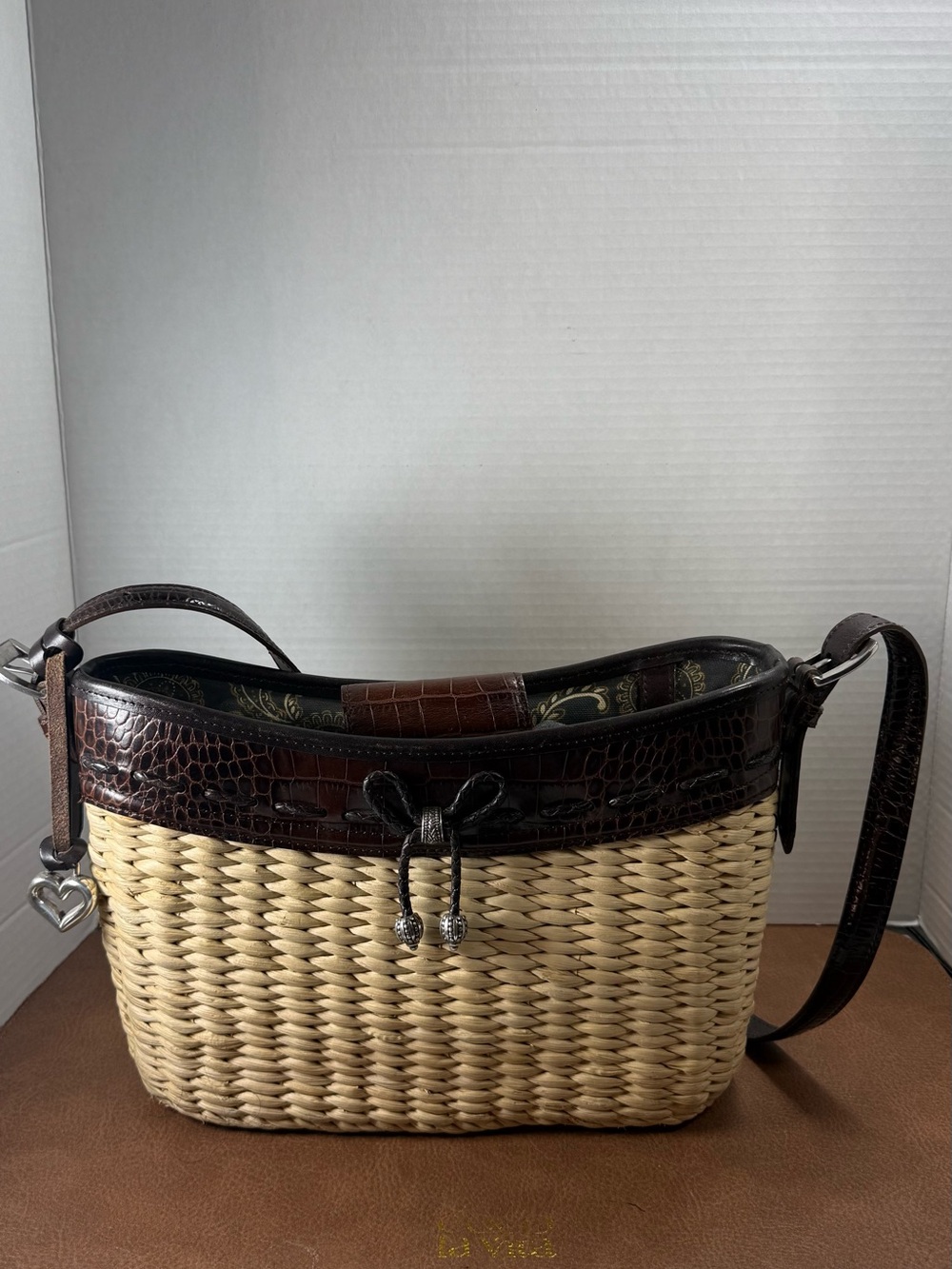 Brighton Woven Straw Shoulder Bag